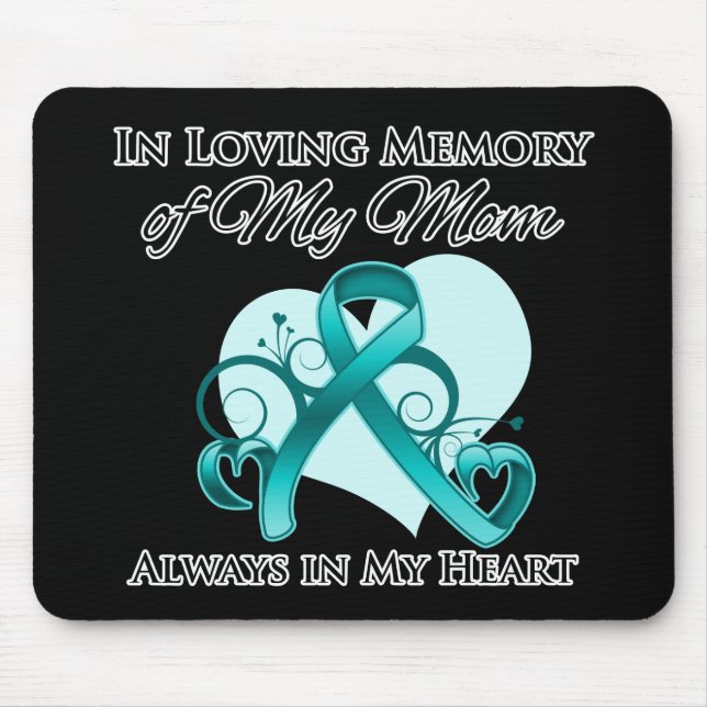 Tapis De Souris En mémoire de ma mère - Cancer de l'ovaire (Devant)