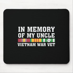 Tapis De Souris En Mémoire De Mon Oncle Vietnam Vétérinaire Match