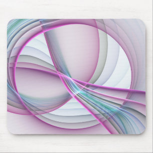 Tapis De Souris En mouvement, art fractal abstrait coloré moderne