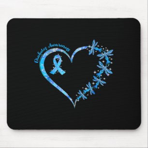 Tapis De Souris En novembre, nous portons le bleu pour l'amour de