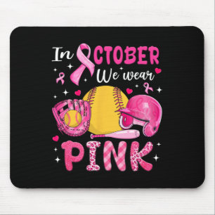Tapis De Souris En Octobre Nous Portons Rose Softll Sensibilisatio