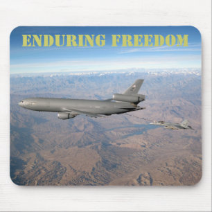 Tapis De Souris Enduring Freedom un KC-10 réfute un mousepad FA-18