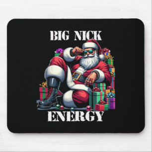 Tapis De Souris Énergie amusante de gros Nick Fun Père Noël Noël X