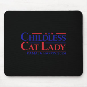 Tapis De Souris Enfant Chat Lady Kamala 2024 Harris Funny Présiden