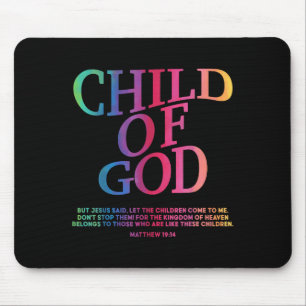 Tapis De Souris Enfant Enfant De Dieu Christian Jésus Fils Siste