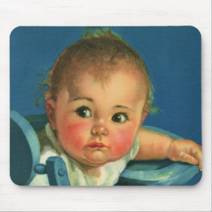 Tapis De Souris Enfant Vintage, Bébé Garçon ou Fille Mignon dans u