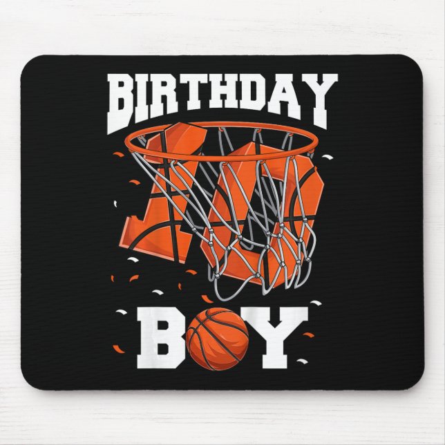 Tapis De Souris Enfants 10e anniversaire Basketball Enfants (Devant)