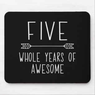 Tapis De Souris Enfants Cinquième anniversaire garçon, 5 ans Anniv