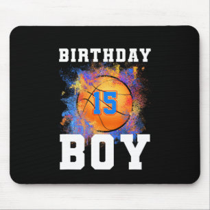 Tapis De Souris Enfants de 15 ans 15e anniversaire Garçon Annivers