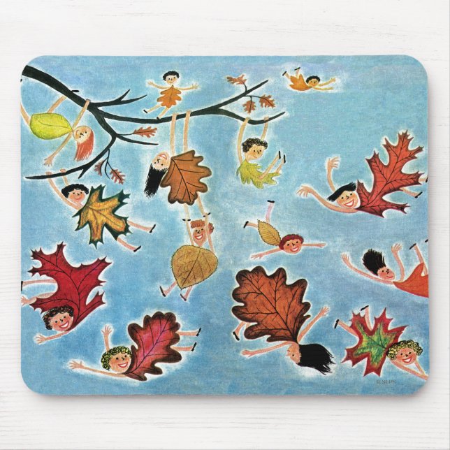 Tapis De Souris Enfants de feuille (Devant)