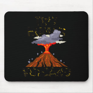 Tapis De Souris Enfants Drôle Petit Humain Volcan Citation Garçons