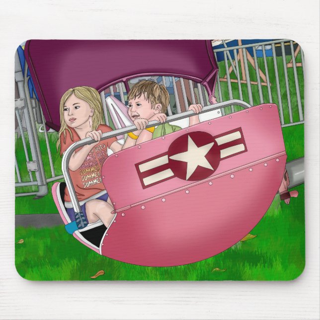 Tapis De Souris Enfants en art lunaire du Carnaval (Devant)