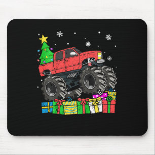 Tapis De Souris Enfants Garçons Noël Monster Camion Enfants Merry