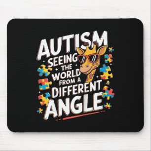 Tapis De Souris Enfants Giraffe Autisme Voir Monde Différent Angle