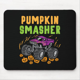 Tapis De Souris Enfants Halloween Monster Truck Citrouille Smasher