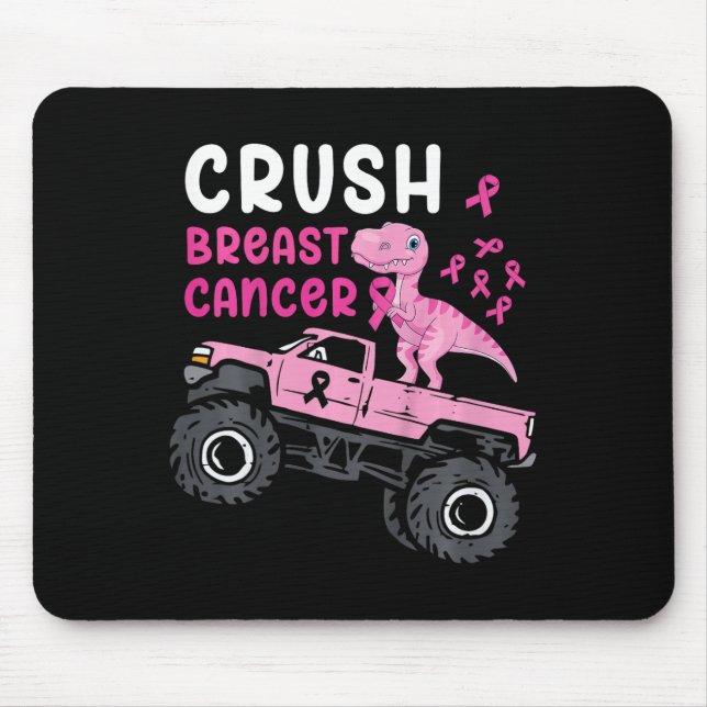Tapis De Souris Enfants Monster Camion Dinosaure Crush Cancer du s (Devant)