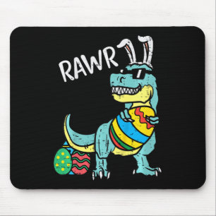 Tapis De Souris Enfants Pâques Trex Lapin Rawr Tout-Petits Garçons