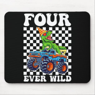 Tapis De Souris Enfants quatre pour toujours sauvage dinosaure Mon