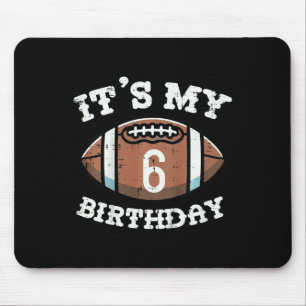 Tapis De Souris Enfants Son 6e anniversaire Football américain 6 a