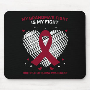 Tapis De Souris Enfants Soutien au cancer du sang Grand-mère Myelo