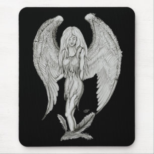 Tapis De Souris Engel - Design noir et blanc
