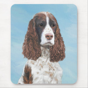 Tapis De Souris English Springer Spaniel Painting Original Dog Art