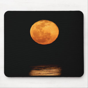 Tapis De Souris Énorme pleine lune South Padre Island, Texas