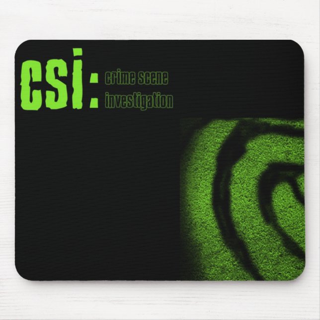 Tapis De Souris enquête de scène du crime de csi (Devant)