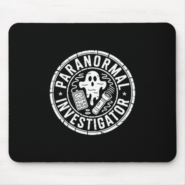 Tapis De Souris enquêteur paranormal chasseur de fantômes  (Devant)