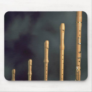 Tapis De Souris Enregistreurs en bois d'érable, instruments de