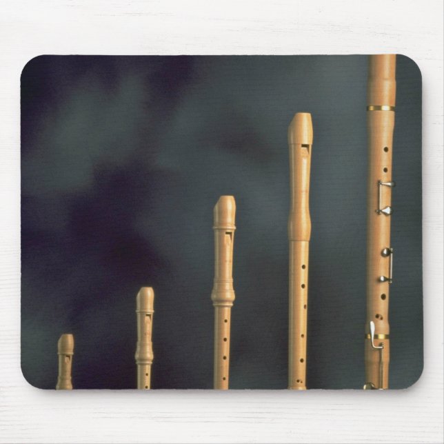 Tapis De Souris Enregistreurs en bois d'érable, instruments de (Devant)