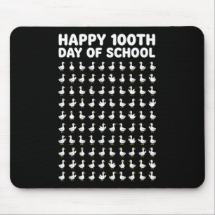 Tapis De Souris Enseignant de comptage d'oies canards 100e jour d'