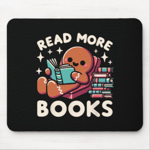 Tapis De Souris Enseignant de Noël Lire plus Livres Fun Femmes