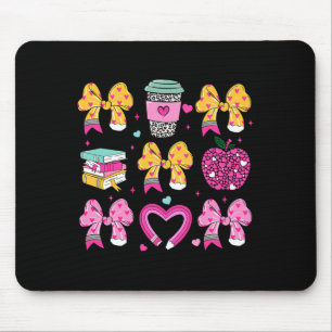 Tapis De Souris Enseignant Joyeuse Saint-Valentin Coquette Crayon
