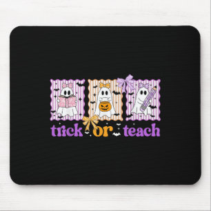 Tapis De Souris Enseignant super Halloween Tricoter Ou Enseigner H