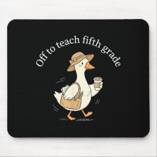 Tapis De Souris Enseigner en cinquième année, joli professeur oie 