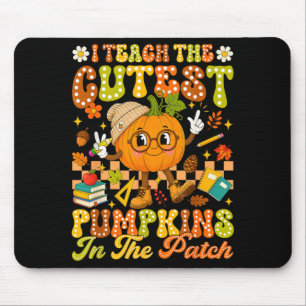 Tapis De Souris Enseigner la citrouille la plus mignonne du patch