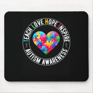 Tapis De Souris Enseigner l'amour de l'espoir Inspirer Sensibilisa