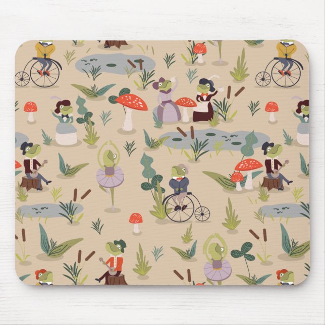 Tapis De Souris Ensemble dans la terre de grenouille (Devant)