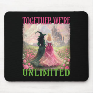 Tapis De Souris Ensemble sorcières illimitée rose verte sorcière H