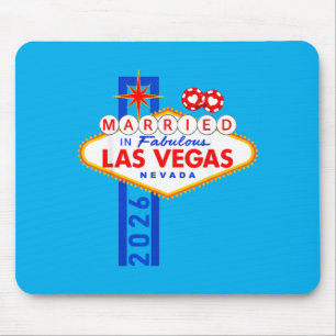 Tapis De Souris Enterrement de vie de garçon à Vegas Marié à Vegas