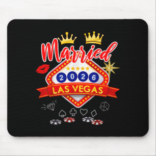 Tapis De Souris Enterrement de vie de garçon à Vegas Marié à Vegas