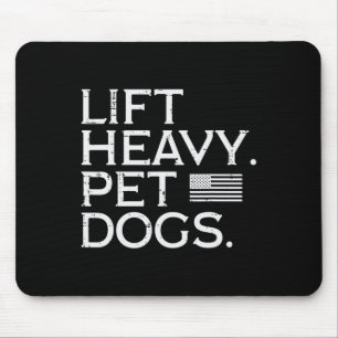 Tapis De Souris Entraînement Lift Heavy Pet Chiens Nous Drapeau Gy