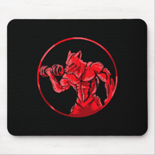 Tapis De Souris Entraînement Wolf Bodybuilder pour l'entraînement 