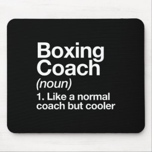 Tapis De Souris Entraîneur de boxe Funny Sports Définition Entraîn