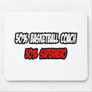 Tapis De Souris Entraîneur de demi-basket...demi-super-héros