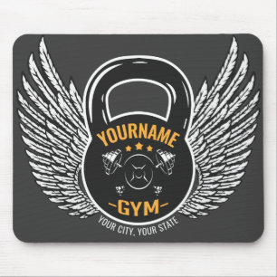 Tapis De Souris Entraîneur de fitness GYM personnalisé Kettlebell
