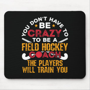 Tapis De Souris Entraîneur de hockey sur gazon drôle