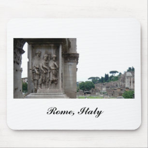 Tapis De Souris Entrée des ruines romaines à Rome Italie