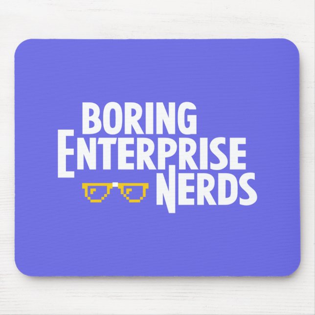 Tapis De Souris Entreprise ennuyeuse Nerds Mousepad (Devant)